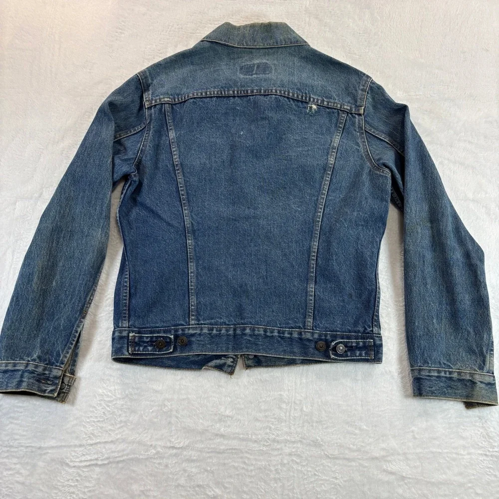 Levi's 71506‎ 0216 Vintage Trucker Jacket Men's 40 Made in Canada Denim Distress